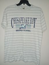 VtG 80s Tennessee River Chesapeake Bay Bridge Tunnel T-shirt Sz L Seagull Bird