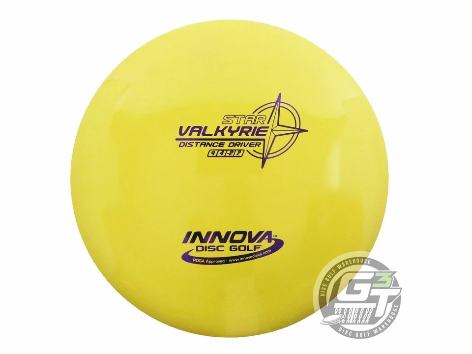 NEW Innova Star Valkyrie 172g Yellow Purple Foil Distance Driver Golf Disc - Image 1 of 1