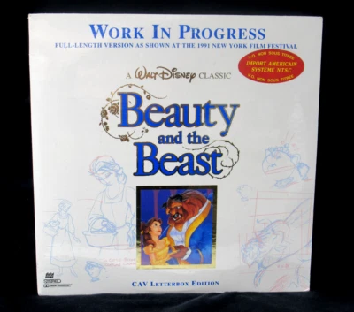 Disney's Beauty and the Beast Work in Progress Laserdisc LD CAV NEW/SEALED - Image 1 of 4