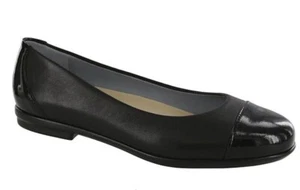 SAS Scenic Leather Cap Toe Ballet Flats Women's Size 10.5 N 10 1/2 Narrow New - Picture 1 of 9