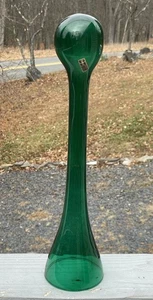 Mid Century Modern Hutständer türkis mundgeblasen Glas runder Boden Bargeschirr Ale Bier - Bild 1 von 8