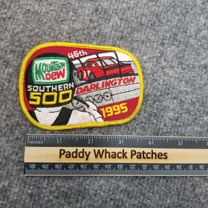 Vintage Mountain Dew Southern 500 Darlington 1995 Patch NASCAR AB3 - Bild 1 von 2