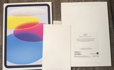 iPad Blue - 256 GB - 10th gen - A2696 - 2022 Model - EMPTY BOX ONLY - Image 1 of 4