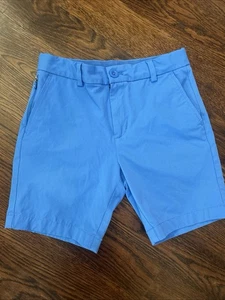 Boys Vineyard Vines Navy Blue Performance Chino Shorts Flat Front Youth 12 - Picture 1 of 8