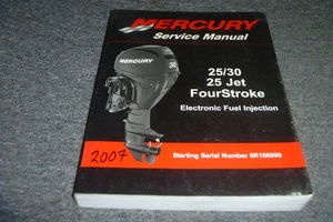 2007 Mercury 25 30 Jet Fourstroke EFI Outboard Motor Service Manual 0R106999- xz - Picture 1 of 8