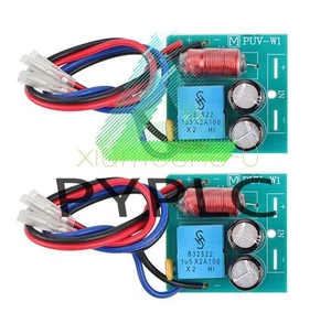 2PCS 2 Way 60W  Speaker Crossover Board Bass Tweeter Frequency Divider NEW - Picture 1 of 4