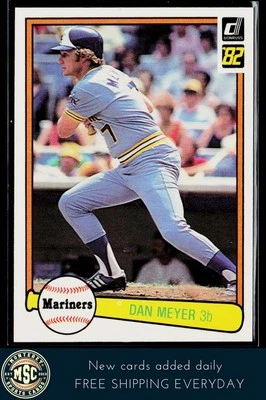Dan Meyer 1982 Donruss #176 Seattle Mariners - Image 1 of 2