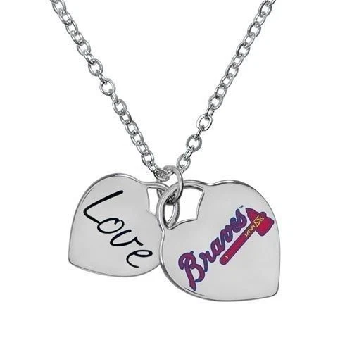 Game Time Atlanta Braves Officially Licensed Heart Necklace 101568 - Image 1 of 1