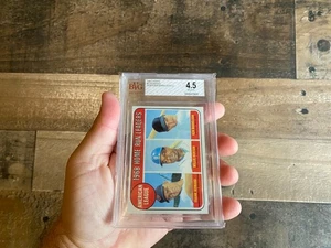 1968 Home Run Leaders Topps Card VTG 1969 VG EX+ 4.5 Howard Horton Harrelson 5 - Picture 1 of 6