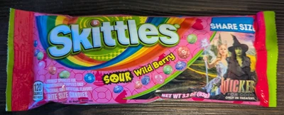 Ограниченный выпуск Sour Wild Berry Skittles Wicked 1 доля размер 3,3 унц сумка - Изображение 1 из 2
