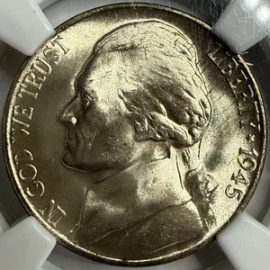1945 D Jefferson Silver Nickel NGC MS67 Exact Coin Imaged - Picture 1 of 4
