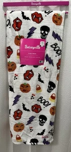 Betseyville Halloween Decke Betsey Johnson Neu mit Etikett Lippen Vampir Fledermäuse Flash WEICH - Bild 1 von 10