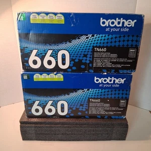 2 Stück Patronen Brother TN660 High Yield Tonerkartusche Open Box - Bild 1 von 19