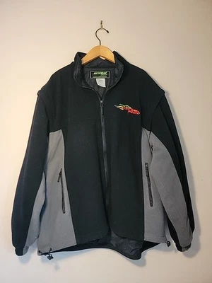 Arctic Cat Wear Cat's Pride Zipper Fleece Jacket/Vest. 2XL Black/Grey Snowmobile - Image 1 of 4