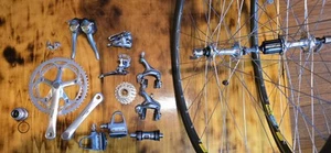 COMPLETE 1993 Shimano 600 Tri Color 8-Speed SIS Groupset W/Wheelset,PRISTINE! - Picture 1 of 23