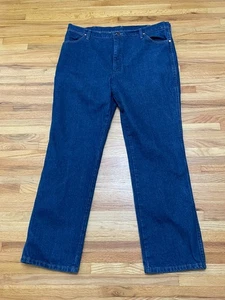 Wrangler Cowboy Cut Men's 425 Blue Jeans Denim Cotton Tapered Western Slim 42x34 - Picture 1 of 9