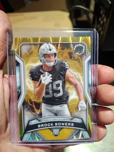 2024 Topps Resurgence Brock Bowers Gold Wave RC Rookie #26/50 Raiders - Bild 1 von 3
