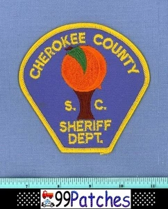 CHEROKEE COUNTY SHERIFF SOUTH CAROLINA Police Shoulder Patch PEACH WATER TANK 7E - Picture 1 of 1