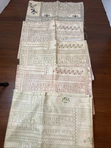 Disegni merlo rabarbaro e zenzero per Moda lotto di cinque tessuto cotone 27 x 36" - Foto 1 di 13