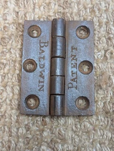 Baldwin 2 1/4" x 3" Antik Gusseisen Stoßscharnier Türbeschläge - Bild 1 von 6