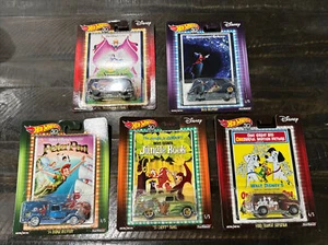 Hot Wheels Disney Movies Set of 5 2017 - 34’ Dodge - 55’ Chevy - VW Bus - Deco - Picture 1 of 12