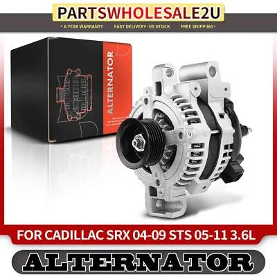 Alternador para Cadillac SRX 2004-2009 STS 2005-2011 150A 12V CW polea de 6 ranuras Foto 1 de 4