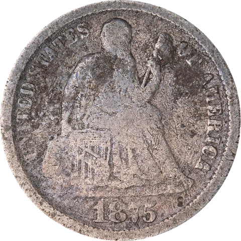 1875-CC Seated Liberty Dime Great Deals From The Executive Coin Company Cover