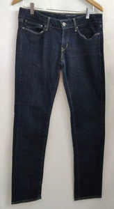 Levi's Slight Curve Dark Blue Denim Jeans, W 30", L 30". Zip Fly. - Picture 1 of 6