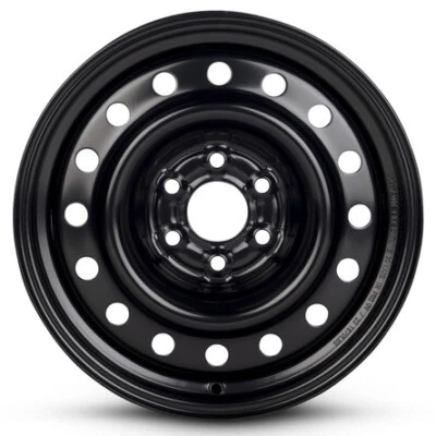 New Wheel For 2005-2015 Nissan Xterra 16 inch 16x7" Painted Black Steel Rim - Image 1 of 4