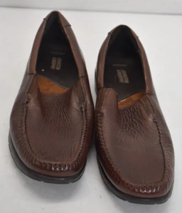 Mocassini slip on Johnston & Murphy in pelle di pecora marrone 20-4436 da uomo taglia 12D - Foto 1 di 10