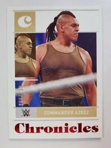 2022 Panini Chronicles WWE 〜 #10 COMMANDER AZEEZ RED /199 - Picture 1 of 2