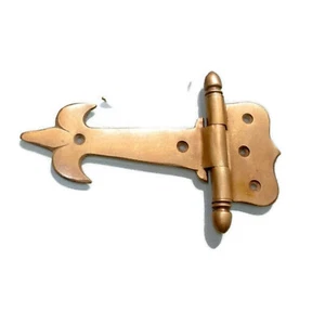 small hinge vintage old age style solid Brass DOOR BOX restoration heavy 5" - Picture 1 of 3