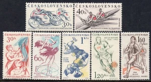1244 - CZECHOSLOVAKIA 1961 - Sporting Events - Football - Rugby - MNH Set - Picture 1 of 2