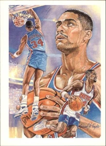 Chris Morris 1990 NBA Hoops Team Checklist #371 New Jersey Nets - Picture 1 of 2