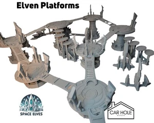 Elven Sky Brücke Plattform Set 28 mm Tischplatte Kriegsspiel Gelände - Bild 1 von 11