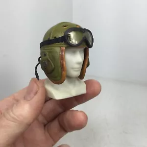 1/6 SCALE REDMAN WW2 “FURY” US ARMORED DIVISION TANK TANKER HELMET WITH GOGGLES - Picture 1 of 12
