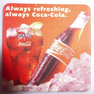 COCA COLA® COASTER DESSOUS DE VERRE LOGO ALWAYS 8,5 cm x 8,5 cm N° 803 - Imagen 1 de 2