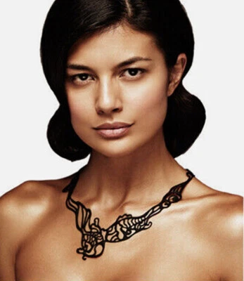 Collana tatuaggio pelle ipoallergenica spiaggia gioielli regolabile gioielli Batucada - Immagine 1 di 2