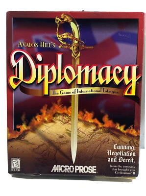 Diplomacy The Game of International Intrigue PC Big Box Micro Prose  Sealed 1999 - Image 1 of 4