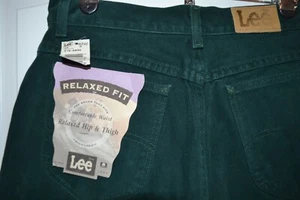 NWT Vintage 90s Lee Green Relaxed Fit MOM Jean Shorts 14 USA Made Union READ - Picture 1 of 6