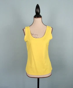 Größe: M SCOTT TAYLOR gelbes Tanktop Rundhals weiche Struktur Damen  - Bild 1 von 9