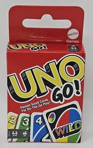 New Uno Go Card Game Pocket Sized Cards for On-the-Go Play - Picture 1 of 9