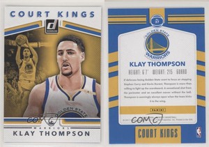 2017-18 Panini Donruss Court Kings Klay Thompson #37