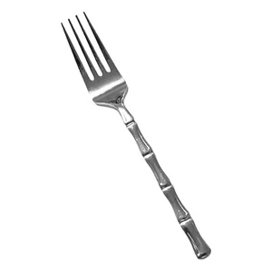 Lifetime Cutlery LCU37 Edelstahl Bambus Silberbesteck glänzend Besteck Salatgabel - Bild 1 von 3