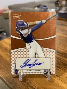 GEORGE LOMBARD 2022 Leaf Perfect Game Prospect RC Auto #/5 🔥📈 NYY 1st Rd Pick