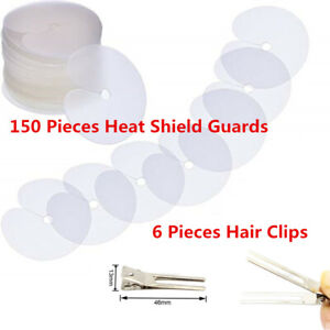 Heat Shield Guards Clear Fusion Glue Protector for Hair Extension Using