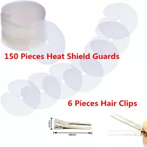 Heat Shield Guards Clear Fusion Glue Protector for Hair Extension Using - Picture 1 of 6