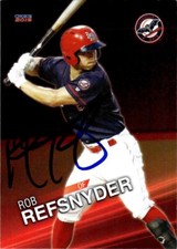 2019 Choice Louisville Bats Rob Refsnyder Auto #25 Signed