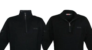 Herren 100% Cotton Sportpullover, Polohemd, Herr. Pullover in Schwarz Lna3 - Bild 1 von 5