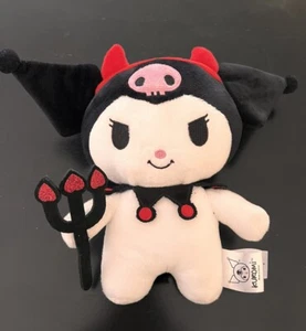"Figura de peluche Kuromi Sanrio 9"" 2023 horquilla de diablo Halloween" - Imagen 1 de 6